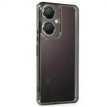 Vivo Y27 Kılıf Razer Lensli Silikon - Yeşil