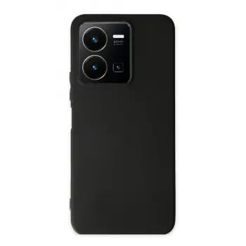 Vivo Y35 Kılıf First Silikon - Siyah