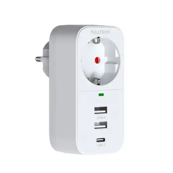 Vothoon 2.4a Çıkışlı 2xusb 1xtype-c Tekli Priz Ftr-17