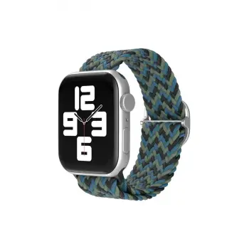 Watch 38mm  Kordon - Zigzag Mavi-yeşil