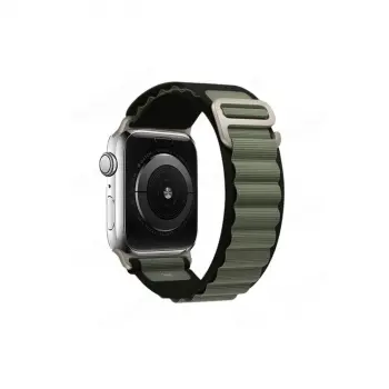 Watch 42mm Mountain Kordon - Siyah-yeşil