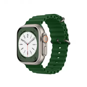 Watch 42mm Ocean Kordon - Koyu Yeşil