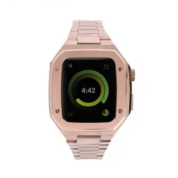 Watch 44mm Metal Petek Kasalı Kordon - Rose Gold
