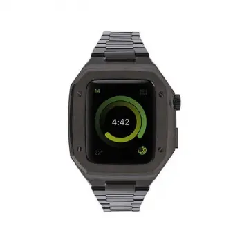 Watch 44mm Metal Petek Kasalı Kordon - Siyah