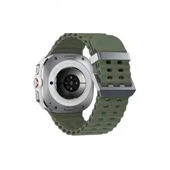 Watch 7 Ultra Kr417 Rug Silikon Kordon - Koyu Yeşil