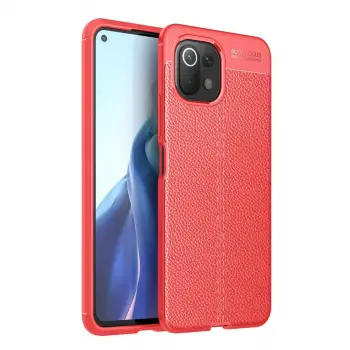 Xiaomi Mi 11 Lite Kılıf Auto Focus Kapak - Kırmızı