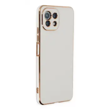 Xiaomi Mi 11 Lite Kılıf Volet Silikon - Beyaz