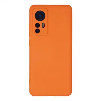Xiaomi Mi 12 Kılıf Nano İçi Kadife Silikon - Turuncu