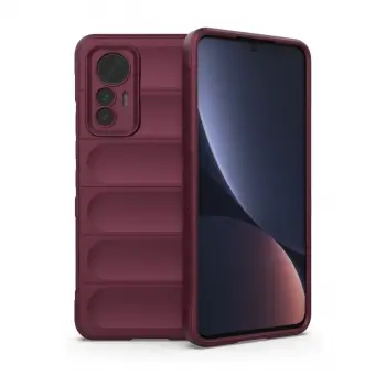 Xiaomi Mi 12 Lite Kılıf Optimum Silikon - Bordo
