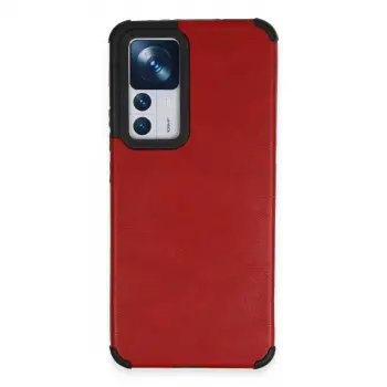 Xiaomi Mi 12t Kılıf Loop Deri Silikon - Kırmızı