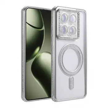 Xiaomi Mi 14t Pro Joke Simli Magneticsafe Kılıf - Gümüş
