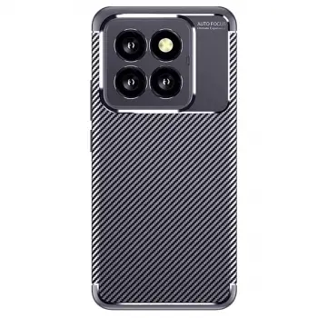 Xiaomi Mi 14t Pro Kılıf Auto Focus Karbon Kapak - Lacivert