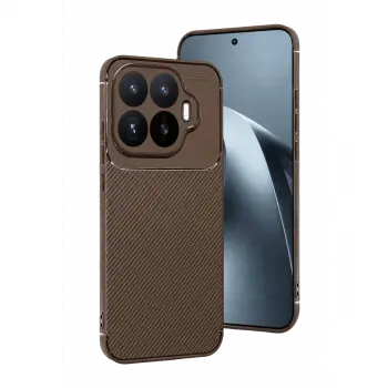 Xiaomi Mi 17t Auto Focus Karbon Kapak - Kahverengi