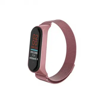 Xiaomi Mi Band 4 Metal Mıknatıslı Kordon - Rose