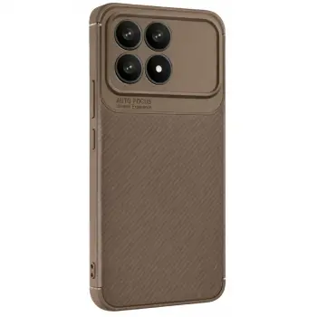 Xiaomi Poco F8 Pro Auto Focus Karbon Kapak - Kahverengi