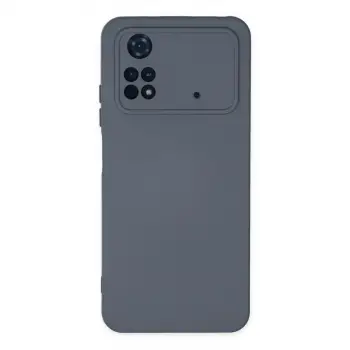 Xiaomi Poco M4 Pro 4g Kılıf Nano İçi Kadife Silikon - Gri