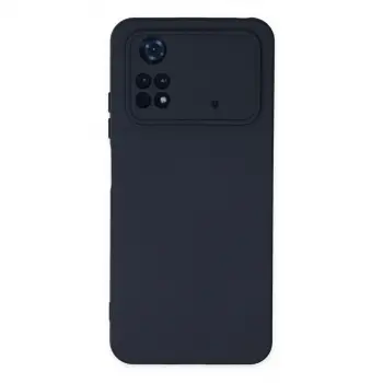 Xiaomi Poco M4 Pro 4g Kılıf Nano İçi Kadife Silikon - Lacivert