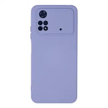 Xiaomi Poco M4 Pro 4g Kılıf Nano İçi Kadife Silikon - Lila
