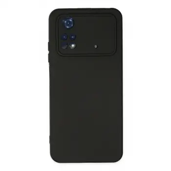 Xiaomi Poco M4 Pro 4g Kılıf Nano İçi Kadife Silikon - Siyah