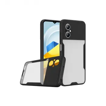 Xiaomi Poco M5 Kılıf Platin Silikon - Siyah