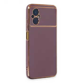 Xiaomi Poco M5 Kılıf Volet Silikon - Mor