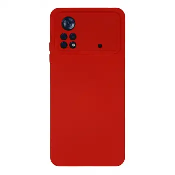 Xiaomi Poco X4 Pro 5g Kılıf Nano İçi Kadife Silikon - Kırmızı