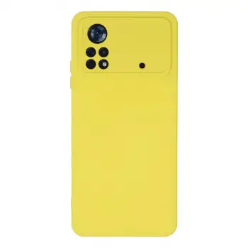 Xiaomi Poco X4 Pro 5g Kılıf Nano İçi Kadife Silikon - Sarı