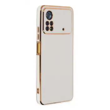 Xiaomi Poco X4 Pro 5g Kılıf Volet Silikon - Beyaz