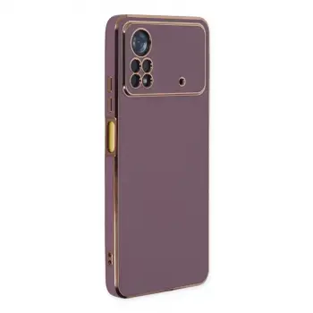 Xiaomi Poco X4 Pro 5g Kılıf Volet Silikon - Mor