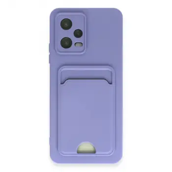 Xiaomi Poco X5 5g Kılıf Kelvin Kartvizitli Silikon - Lila