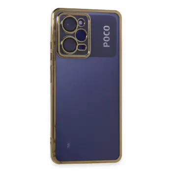Xiaomi Poco X5 Pro 5g Kılıf Razer Lensli Silikon - Gold
