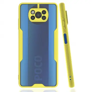 Xiaomi Pocophone X3 Kılıf Platin Silikon - Sarı