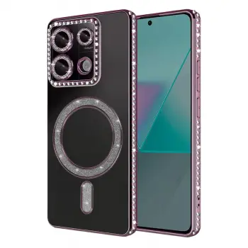 Xiaomi Redmi 13c Joke Simli Magneticsafe Kılıf - Pembe