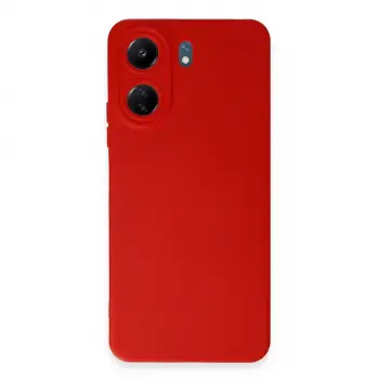 Xiaomi Redmi 13c Kılıf Nano İçi Kadife Silikon - Kırmızı