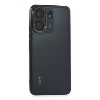 Xiaomi Redmi 13c Kılıf Razer Lensli Silikon - Siyah