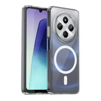 Xiaomi Redmi 14c Combo Sert Şeffaf Magsafe Kapak - Şeffaf