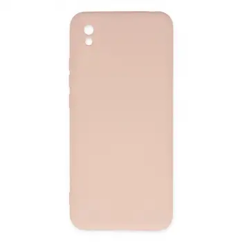 Xiaomi Redmi 9a Kılıf Nano İçi Kadife Silikon - Pudra