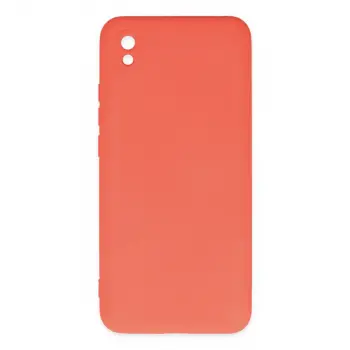 Xiaomi Redmi 9a Kılıf Nano İçi Kadife Silikon - Turuncu