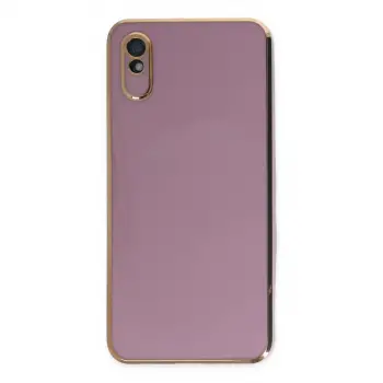Xiaomi Redmi 9a Kılıf Volet Silikon - Mor