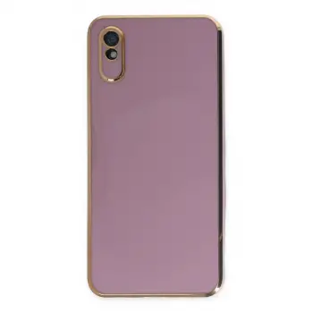 Xiaomi Redmi 9a Kılıf Volet Silikon - Mor