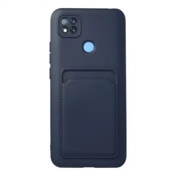 Xiaomi Redmi 9c Kılıf Kelvin Kartvizitli Silikon - Lacivert