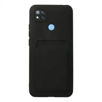 Xiaomi Redmi 9c Kılıf Kelvin Kartvizitli Silikon - Siyah