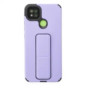 Xiaomi Redmi 9c Kılıf Mega Standlı Silikon - Lila