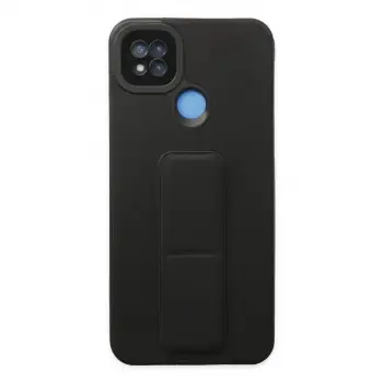 Xiaomi Redmi 9c Kılıf Mega Standlı Silikon - Siyah