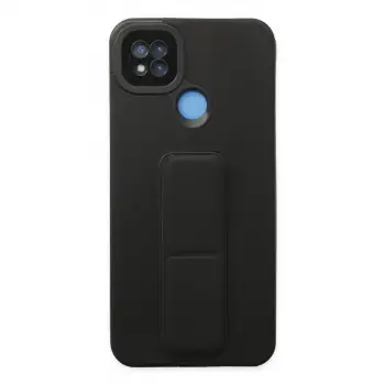 Xiaomi Redmi 9c Kılıf Mega Standlı Silikon - Siyah