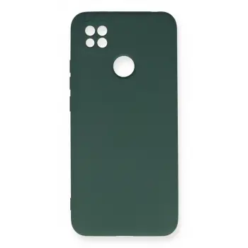 Xiaomi Redmi 9c Kılıf Nano İçi Kadife Silikon - Koyu Yeşil