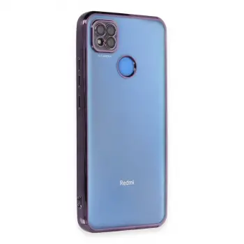 Xiaomi Redmi 9c Kılıf Razer Lensli Silikon - Mor