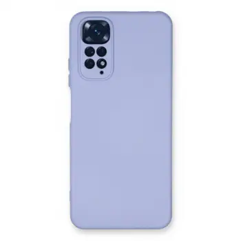Xiaomi Redmi Note 11 Kılıf Nano İçi Kadife Silikon - Lila