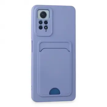 Xiaomi Redmi Note 11 Pro Kılıf Kelvin Kartvizitli Silikon - Lila