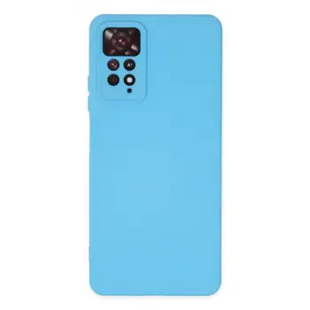Xiaomi Redmi Note 11 Pro Kılıf Nano İçi Kadife Silikon - Mavi